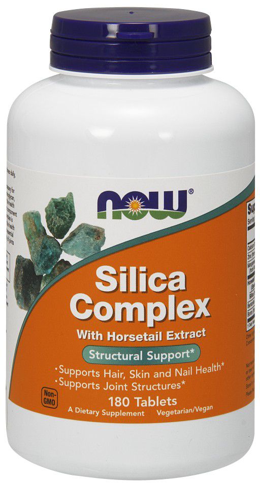 NOW Silica Complex, with Horsetail Extract 180 tablets - High-quality Herbs by NOW at 