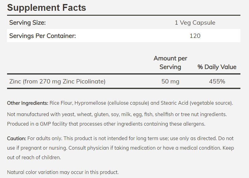 #Dosage_50 mg #Size_120 veg capsules