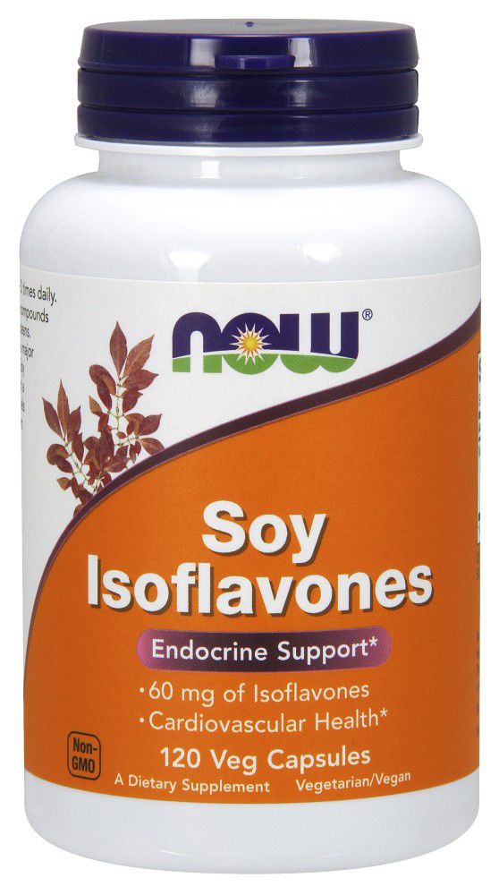 NOW Soy Isoflavones 120 veg capsules - High-quality Breast Health by NOW at BariatricPal Store
