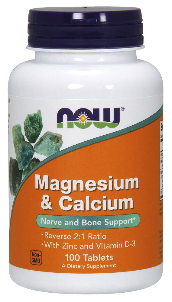 NOW Magnesium & Calcium 100 tablets - High-quality Bone Health by NOW at 