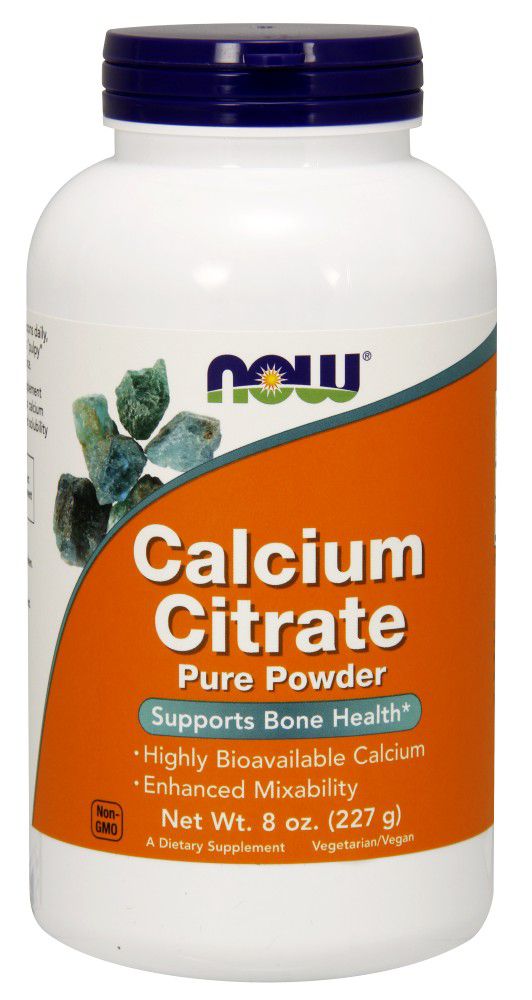 NOW Calcium Citrate Powder 8 oz - High-quality Bariatric Approved by NOW at 