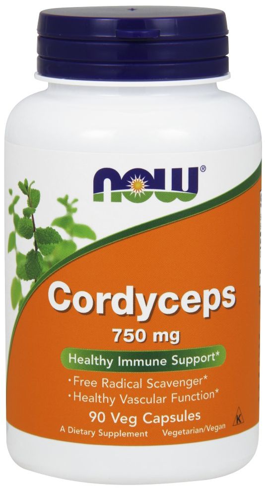 NOW Cordyceps 90 veg capsules - High-quality Antioxidants by NOW at 