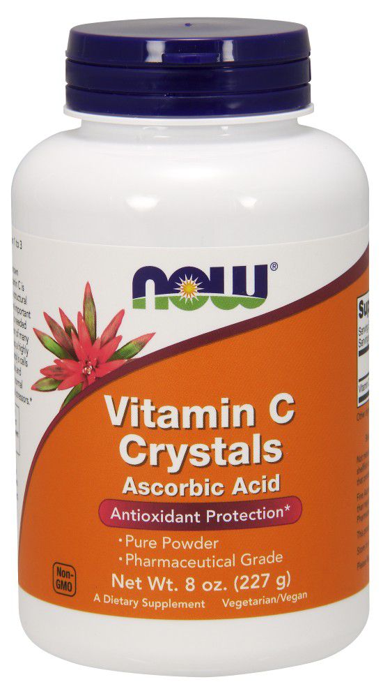 NOW Vitamin C Crystals, Ascorbic Acid 8 oz - High-quality Vitamins by NOW at 