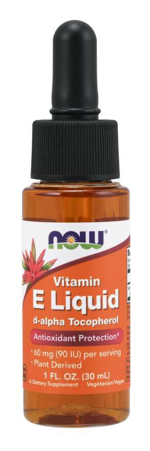 NOW Vitamin E Liquid 1 fl oz. - High-quality Vitamins by NOW at 