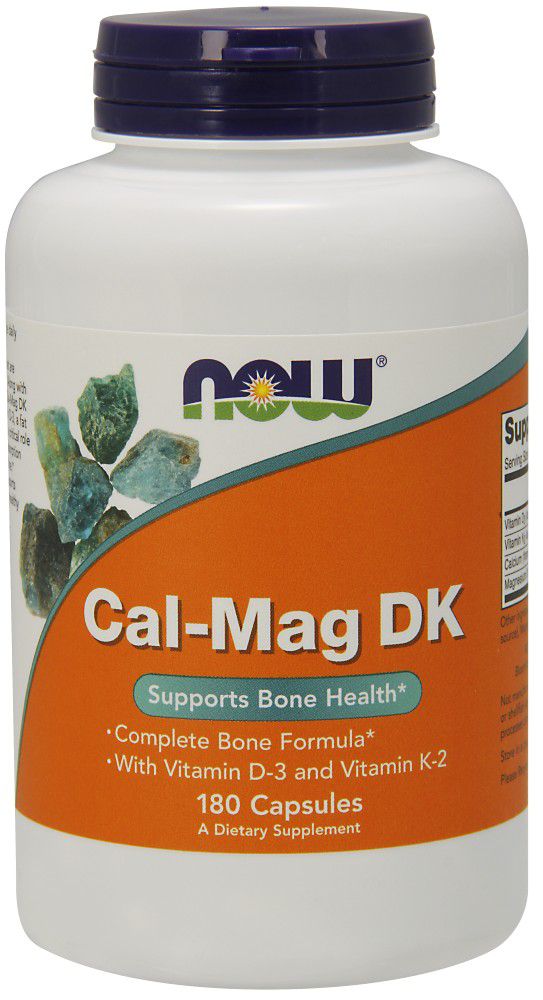 NOW Cal-Mag DK 180 capsules - High-quality Vitamins by NOW at 