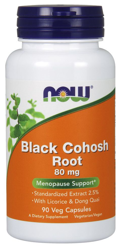 NOW Black Cohosh Root 90 veg capsules - High-quality Herbs by NOW at 