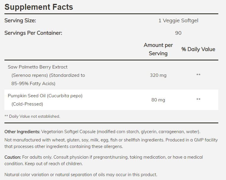 #Dosage_320 mg, 90  veggie softgels