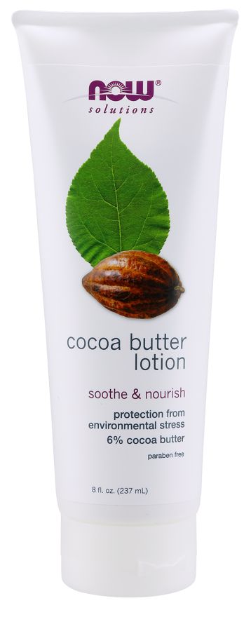 NOW Cocoa Butter Lotion 8 oz. - High-quality Beauty and Personal Care by NOW at 