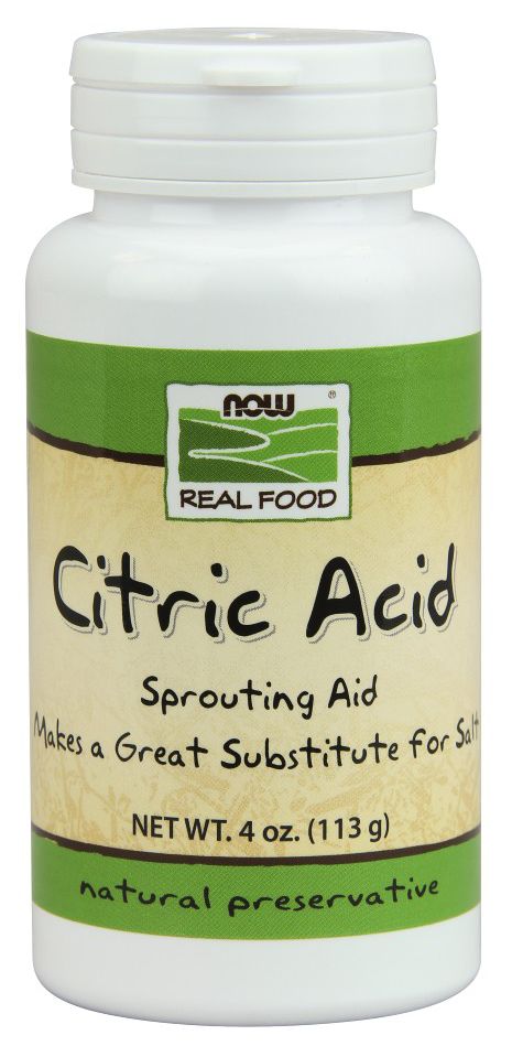 NOW Citric Acid 4 oz. - High-quality Flavorings by NOW at 
