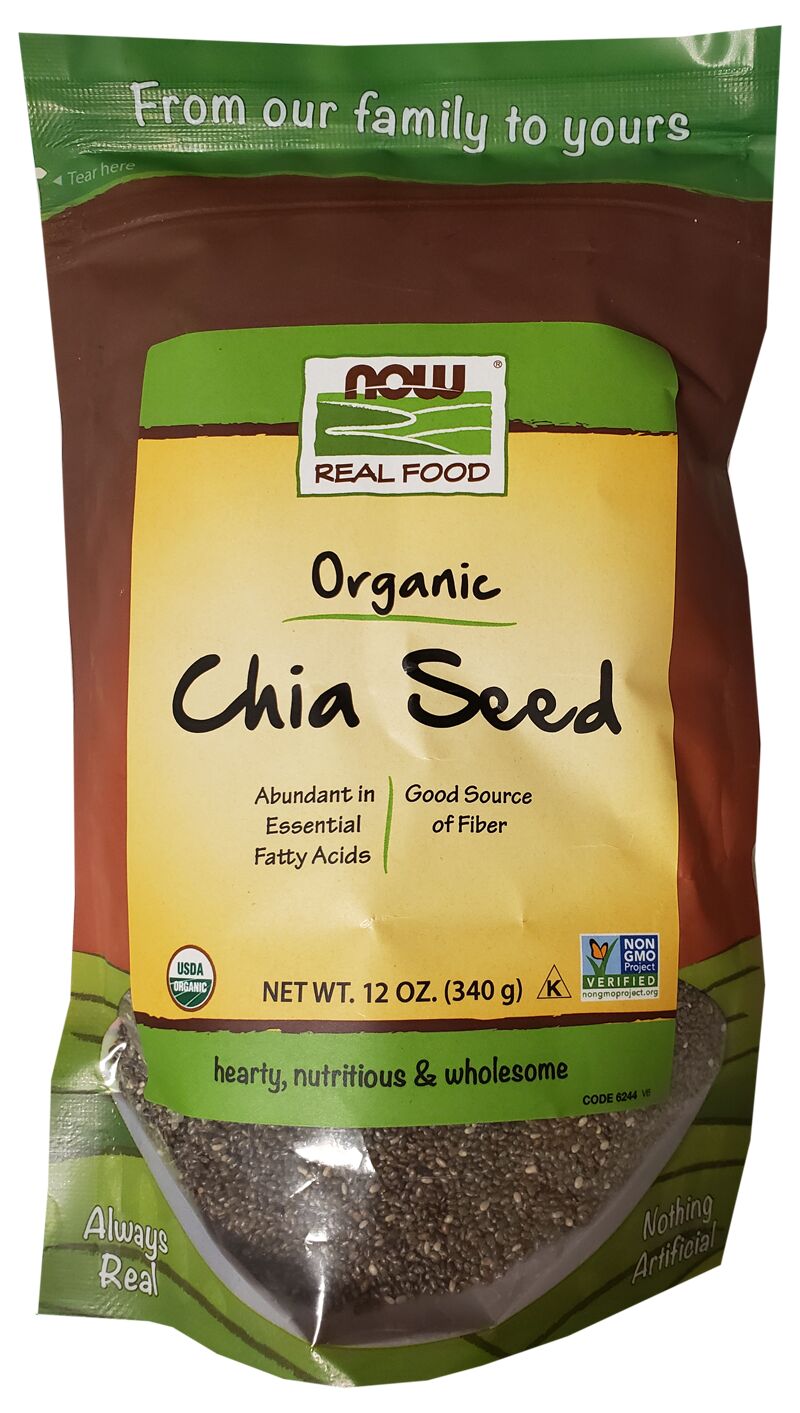NOW Chia Seed, Organic 12 oz. - High-quality Oils/EFAs by NOW at 