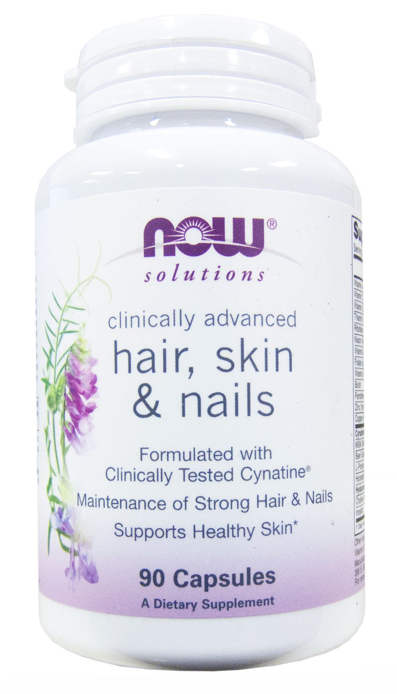 NOW Hair, Skin & Nails 90 capsules - High-quality Vitamins by NOW at 