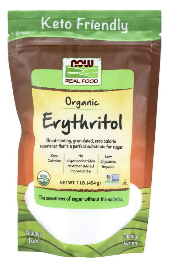 NOW Erythritol Granular, Organic 1 lb. - High-quality Organic by NOW at 