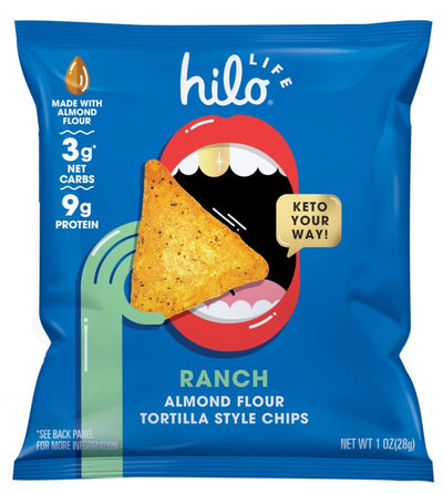 Hilo Life Snacks Almond Flour Tortilla Style Chips 1 oz