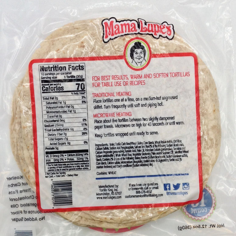 Mama Lupe's 7-inch Low-Carb Tortillas - High-quality Protein by Mama Lupe's at 