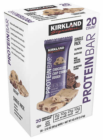 Kirkland Protein Bars - Signature Chocolate Chip Cookie Dough - High-quality Protein Bars by Kirkland at 