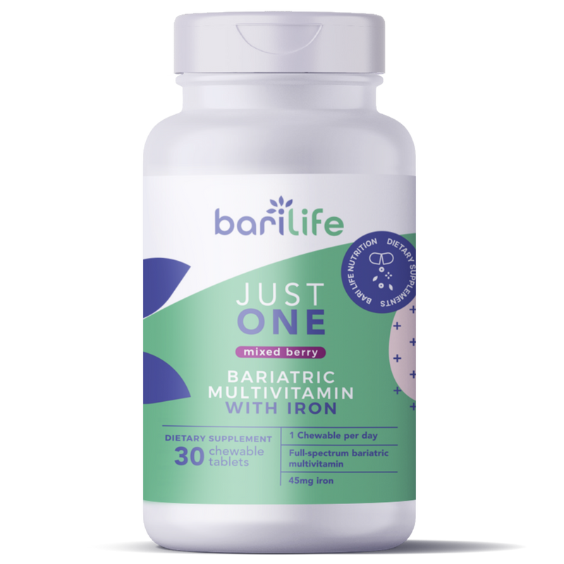 Bari Life Just One Multivitamin with Iron Chewable - Mixed Berry - High-quality Multivitamins by Bari Life at 