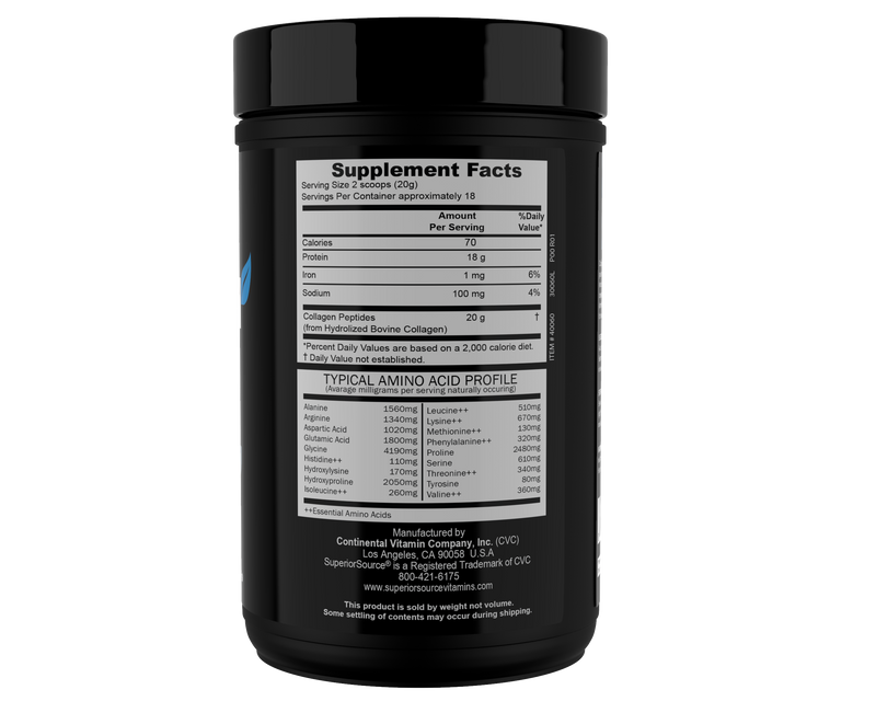 Superior Source Collagen Peptides Powder, Unflavored, 12.7 oz - High-quality Collagen Powder by Superior Source at 