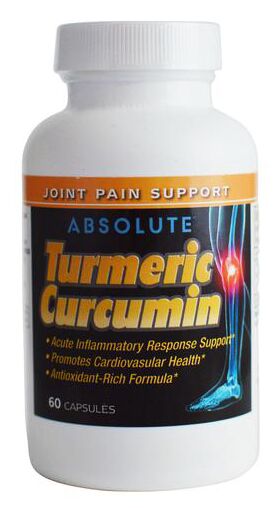 Absolute Nutrition Turmeric Curcumin 60 capsules - High-quality Herbs by Absolute Nutrition at 