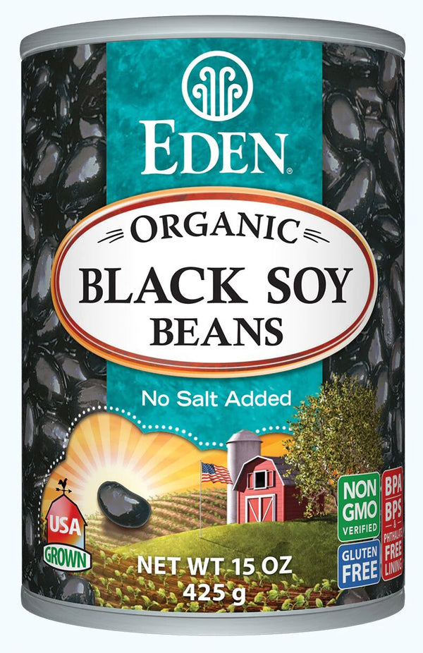 Eden Foods Black Soy Beans 15 oz can - High-quality Fiber by Eden Foods at 