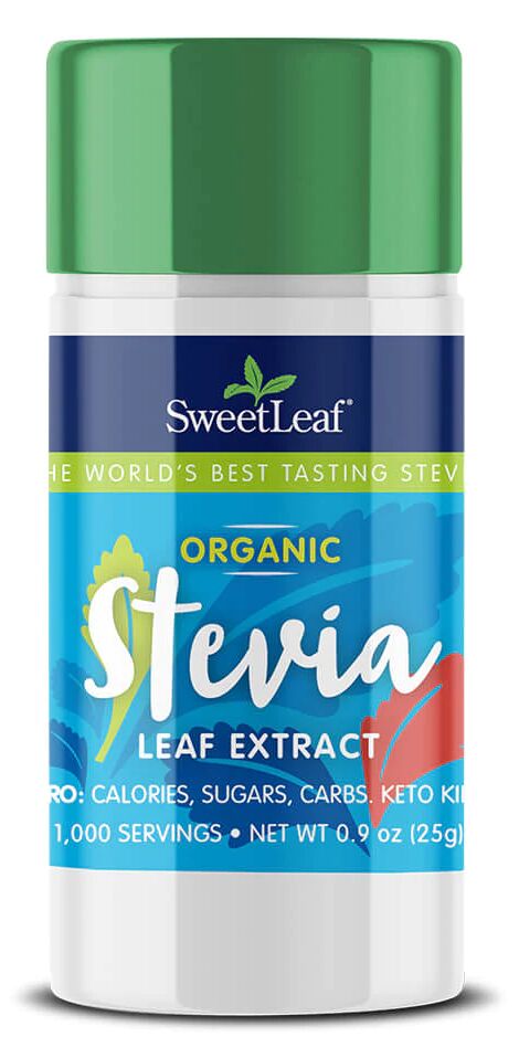 SweetLeaf Organic Stevia Leaf Extract Sweetener 0.9 oz (25g) - High-quality Kosher by SweetLeaf at 