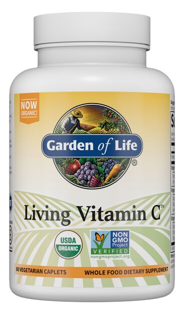 Garden of Life Living Vitamin C 60 veg caplets - High-quality Gluten Free by Garden of Life at 