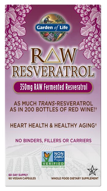 Garden of Life RAW Resveratrol 60 capsules - High-quality Antioxidants by Garden of Life at 
