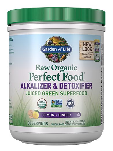 Garden of Life Perfect Food RAW Alkalizer & Detoxifier Powder 9.94 oz. (282 g) - High-quality Green Foods/Super Foods by Garden of Life at 