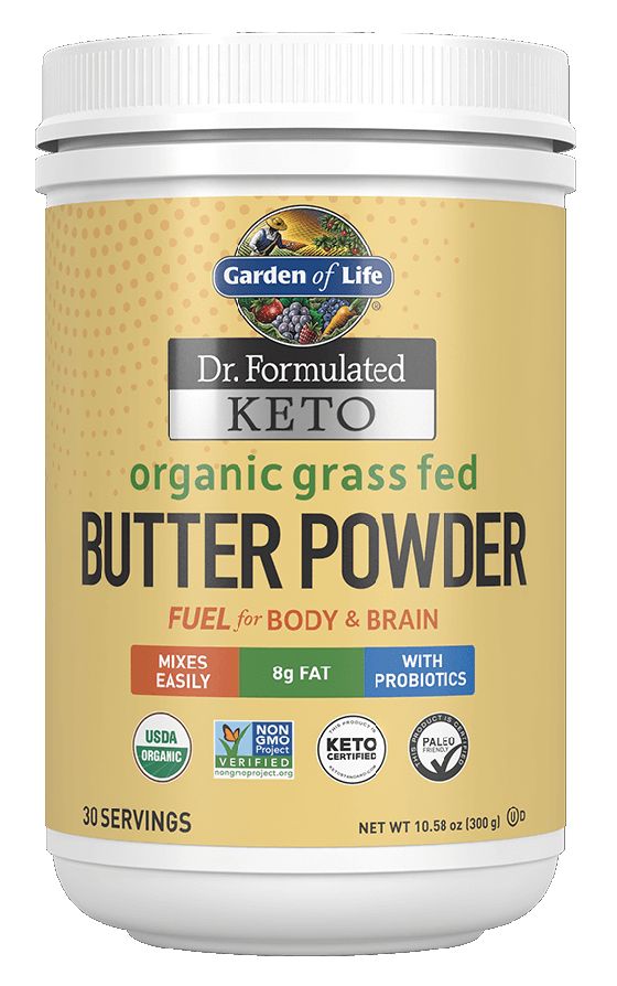 Garden of Life Dr. Formulated Keto Organic Grass Fed Butter Powder 300 grams - High-quality Oils/EFAs by Garden of Life at 
