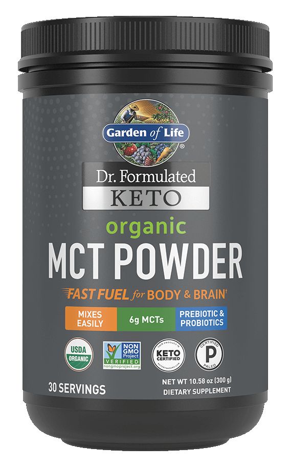 Garden of Life Dr. Formulated Keto Organic MCT Powder 300 grams - High-quality Oils/EFAs by Garden of Life at 