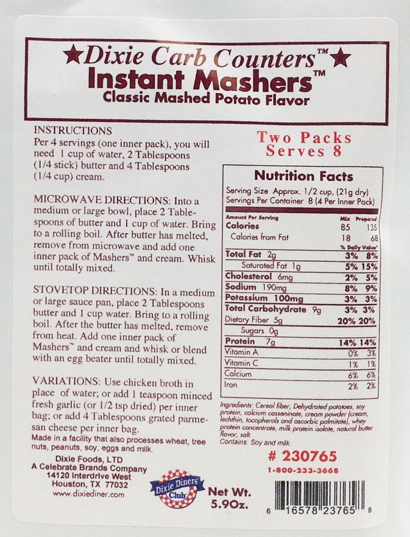 Dixie USA Carb Counters Instant Mashers