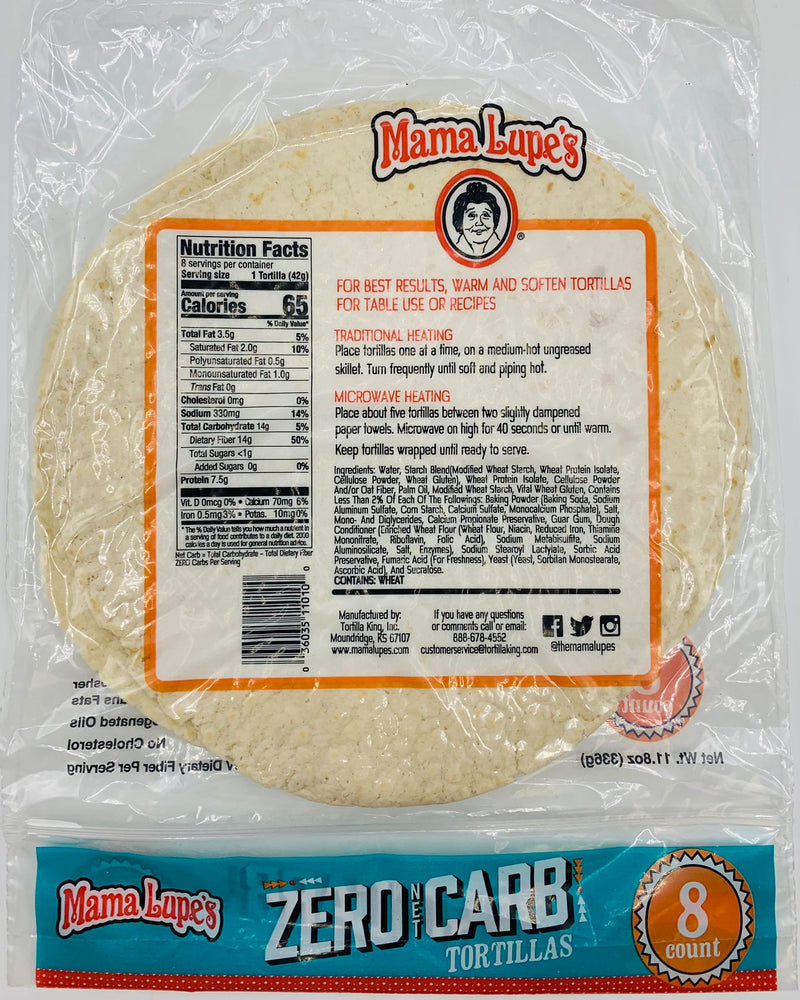 Mama Lupe's Zero Carb Tortillas - High-quality Protein by Mama Lupe's at 
