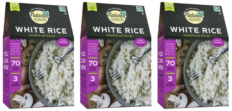 White Rice Hearts of Palm by Natural Heaven - High-quality Rice Substitute by Natural Heaven at 