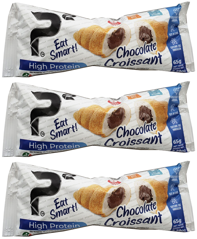 P2 Eat Smart High Protein Croissant 65 grams (2.29oz), Chocolate - High-quality Protein by P2 Eat Smart at 
