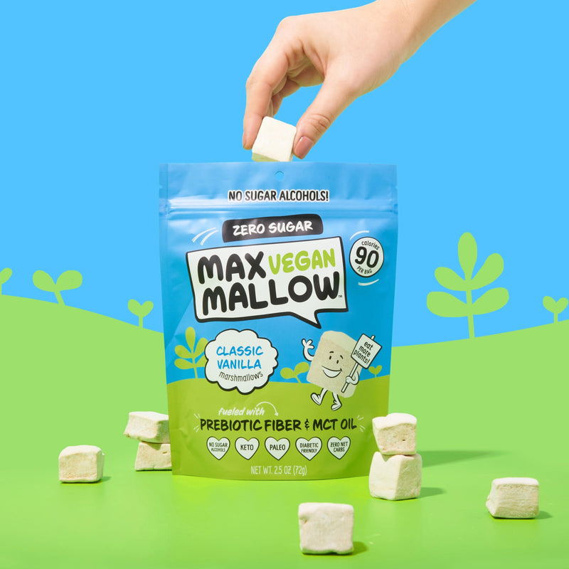 Know Brainer Foods Max Vegan Mallow Sugar Free Marshmallows - High-quality Snack Products by Know Brainer Foods at 