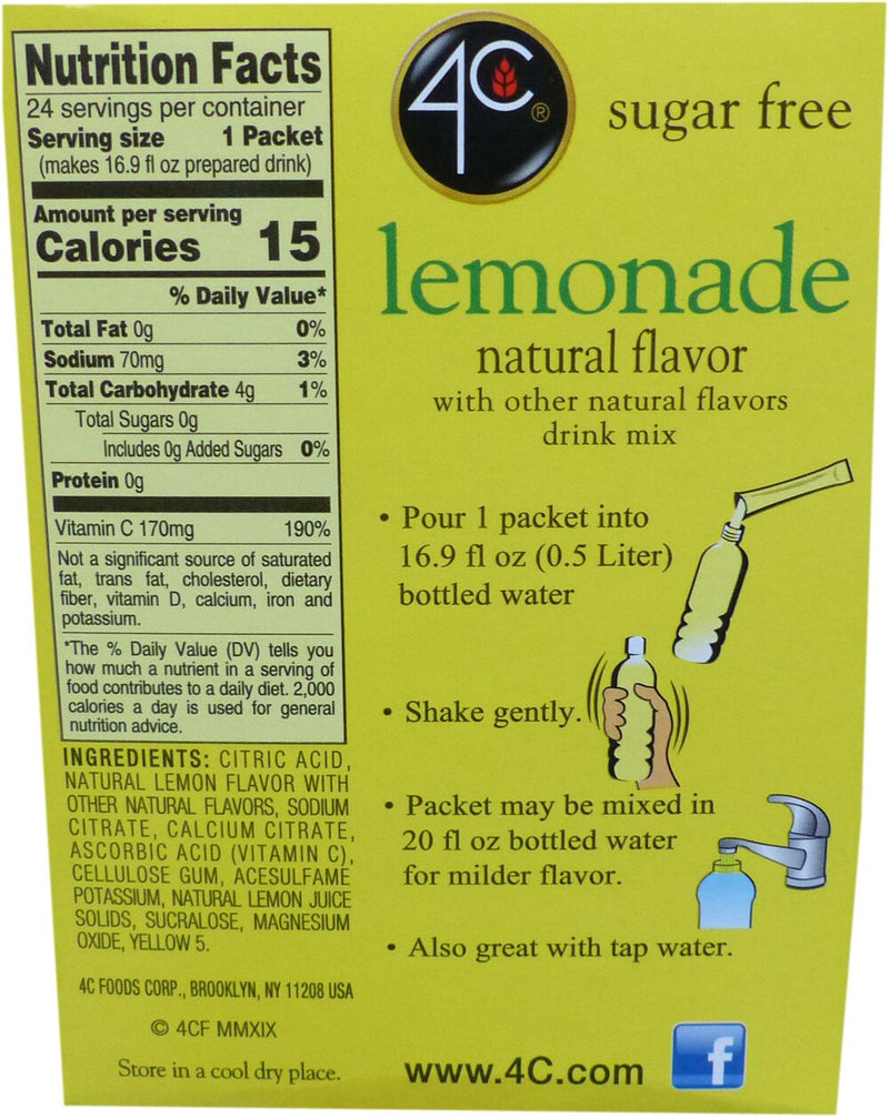 4C Sugar Free Drink Mix Sticks