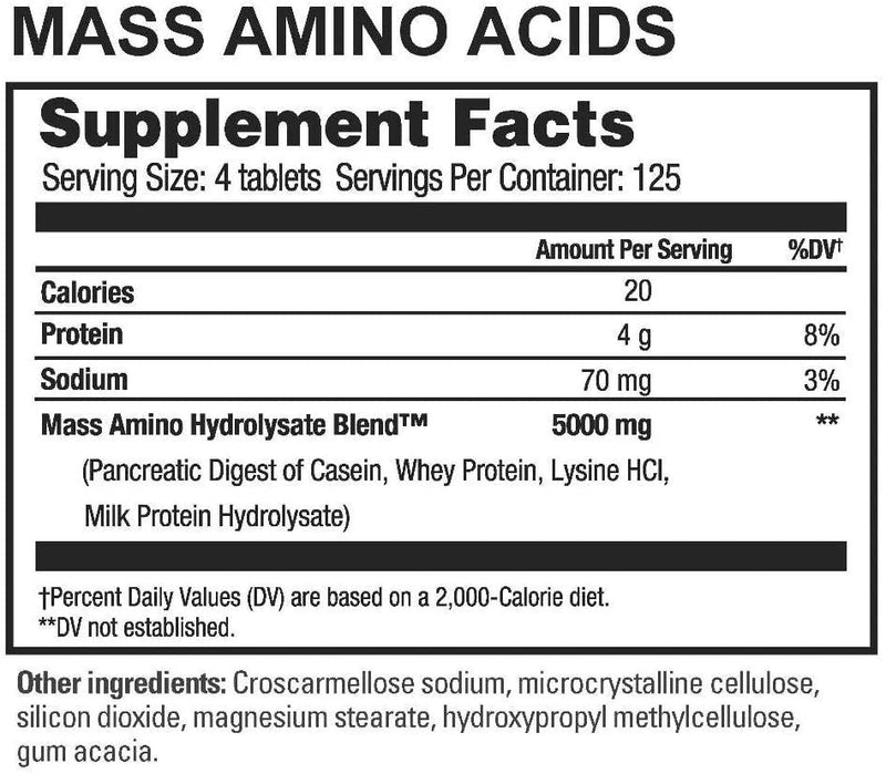 Beverly International Mass Amino Acid Tablets 500 tablets - High-quality Amino Acids by Beverly International at 
