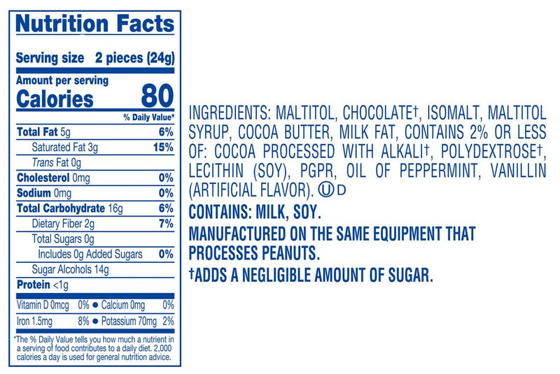 Hershey's Zero Sugar York Peppermint Patties 3 oz. - High-quality Kosher by Hershey's at 