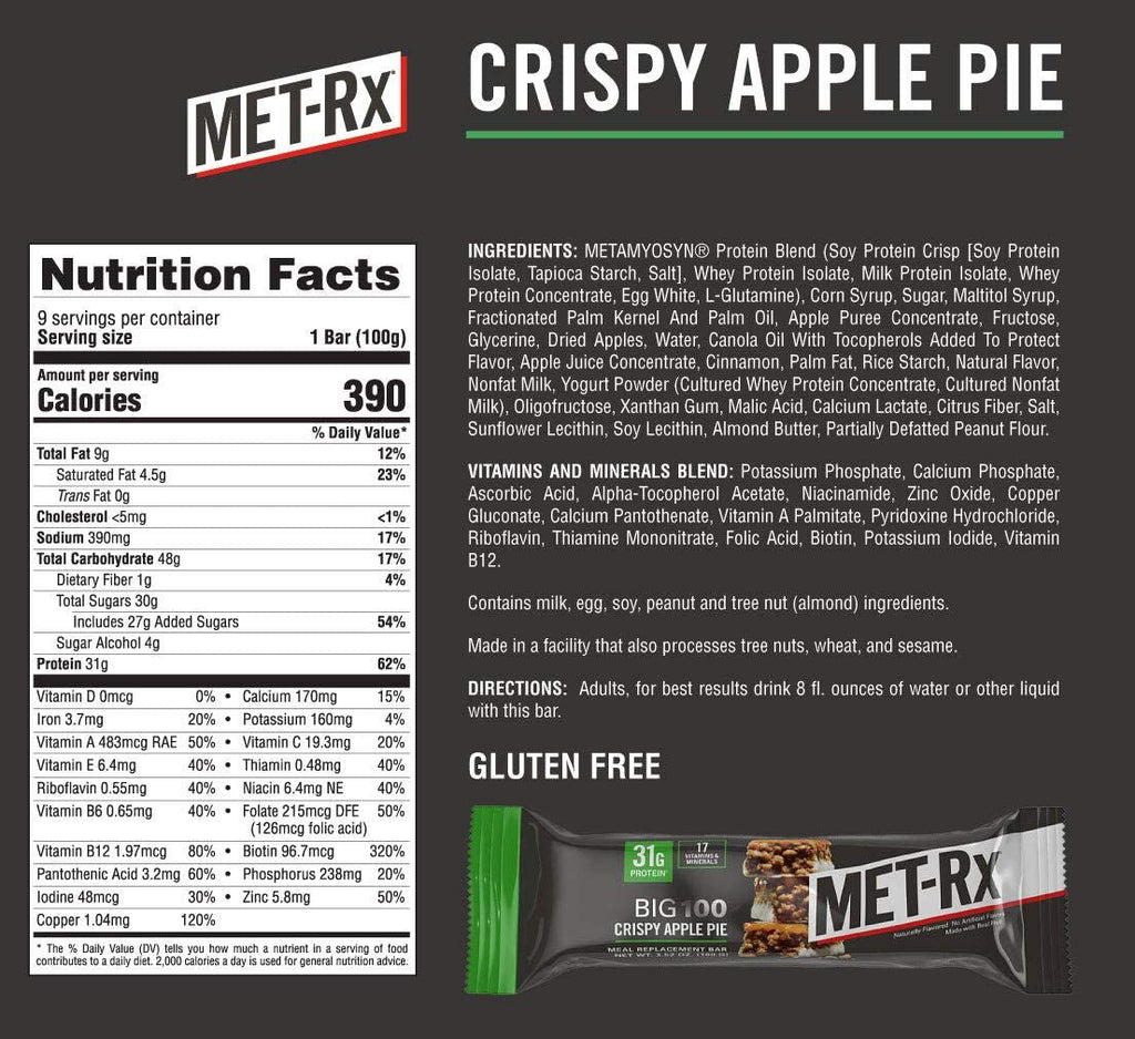 MET-Rx BIG 100 Food Bars