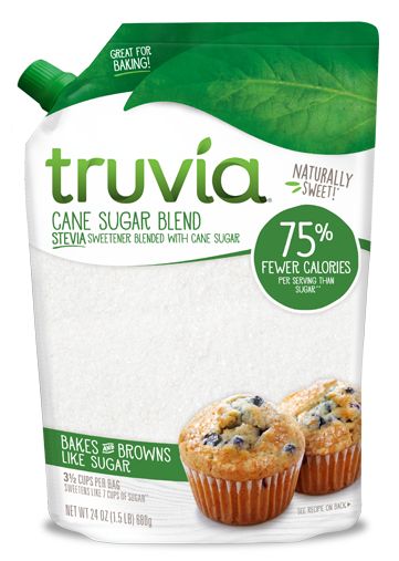 Truvia Cane Sugar Blend, Mix of Stevia Sweetener and Cane Sugar 1.5 lb. (24 oz.) - High-quality Gluten Free by Truvia at 