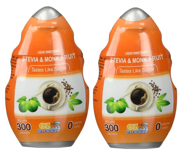 EZ-Sweetz Liquid Sweetener, Stevia & Monk Fruit twin pack - High-quality Sweeteners by EZ-Sweetz at 