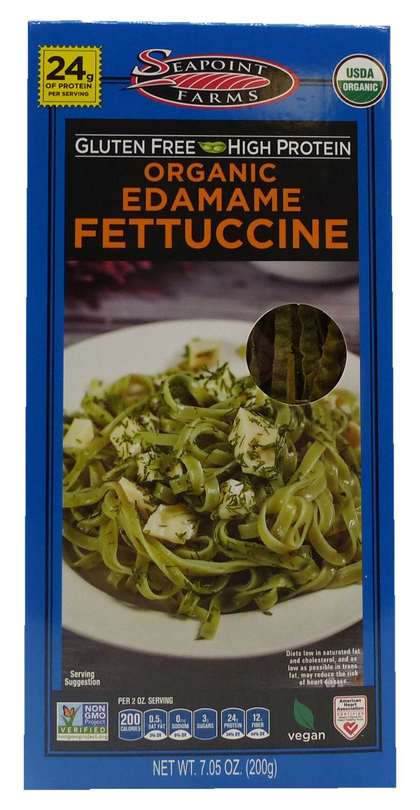 Seapoint Farms Organic Edamame Fettuccine 7.05 oz - High-quality Gluten Free by Seapoint Farms at 