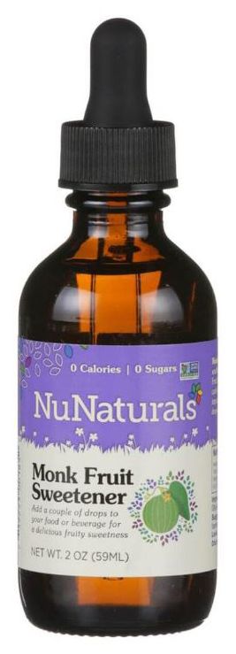 NuNaturals Monk Fruit Liquid Sweetener 2 fl oz. - High-quality Gluten Free by NuNaturals at 