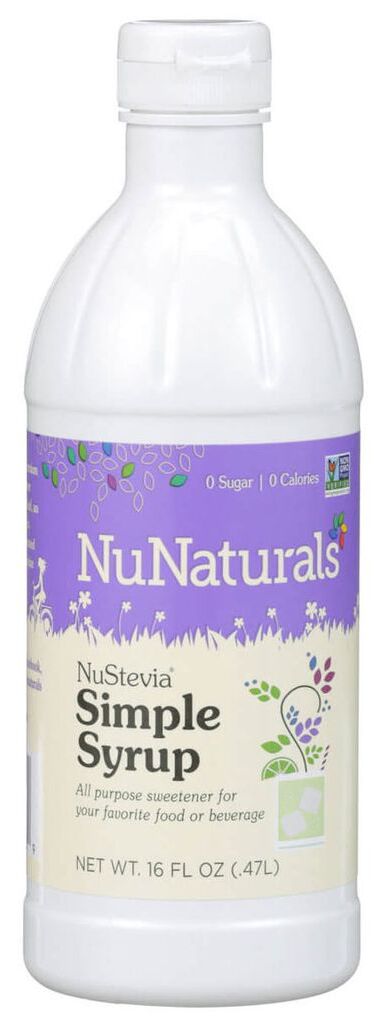 NuNaturals NuStevia Simple Syrup 16 fl oz. - High-quality Sweeteners by NuNaturals at 