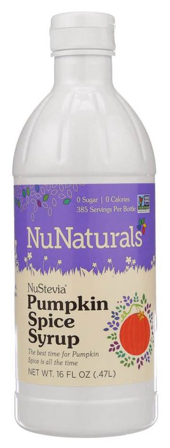 NuNaturals NuStevia Pumpkin Spice Syrup 16 fl oz. - High-quality Syrups by NuNaturals at 