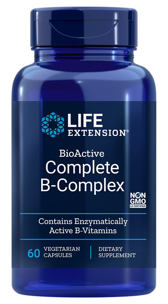 Life Extension BioActive Complete B-Complex 60 vegetarian caps - High-quality Vitamins by Life Extension at 