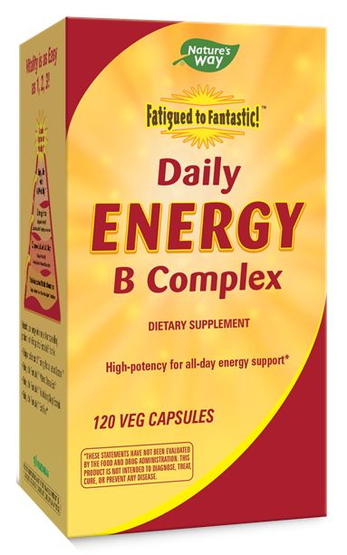 Nature's Way Fatigued to Fantastic! Daily Energy B Complex 120 veg capsules - High-quality Vitamins by Nature's Way at 