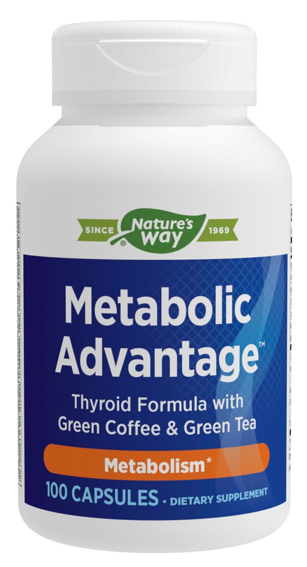 Nature's Way Metabolic Advantage, Thyroid Formula 100 capsules - High-quality Diet and Weight Loss by Nature's Way at 