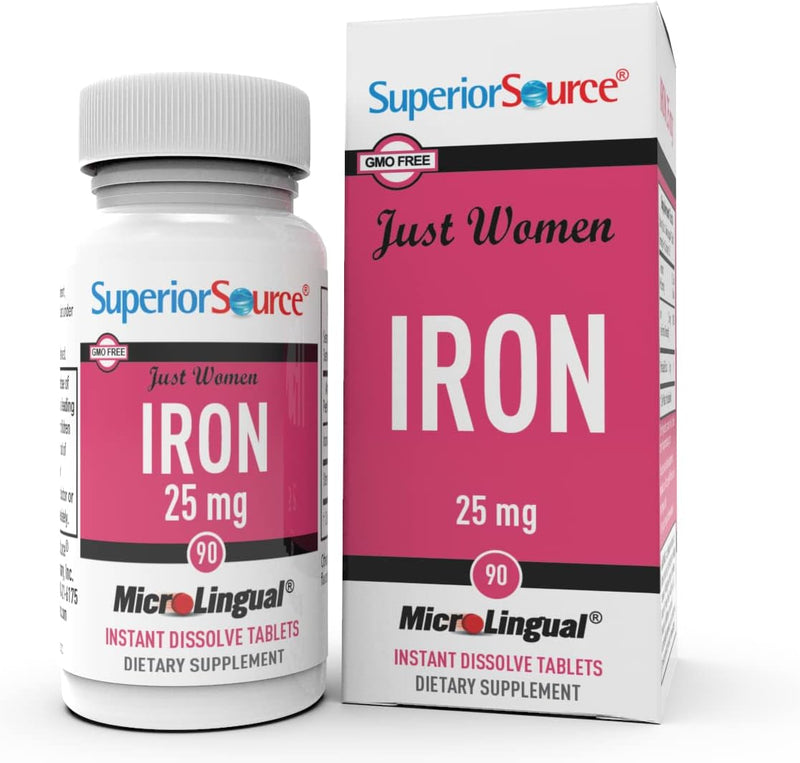 Superior Source Just Women Iron 25mg MicroLingual® Instant Dissolve Tablets - High-quality Iron by Superior Source at 