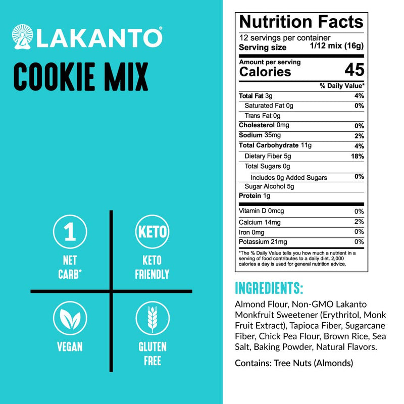 Lakanto Sugar-Free Cookie Mix - High-quality Baking Mix by Lakanto at 