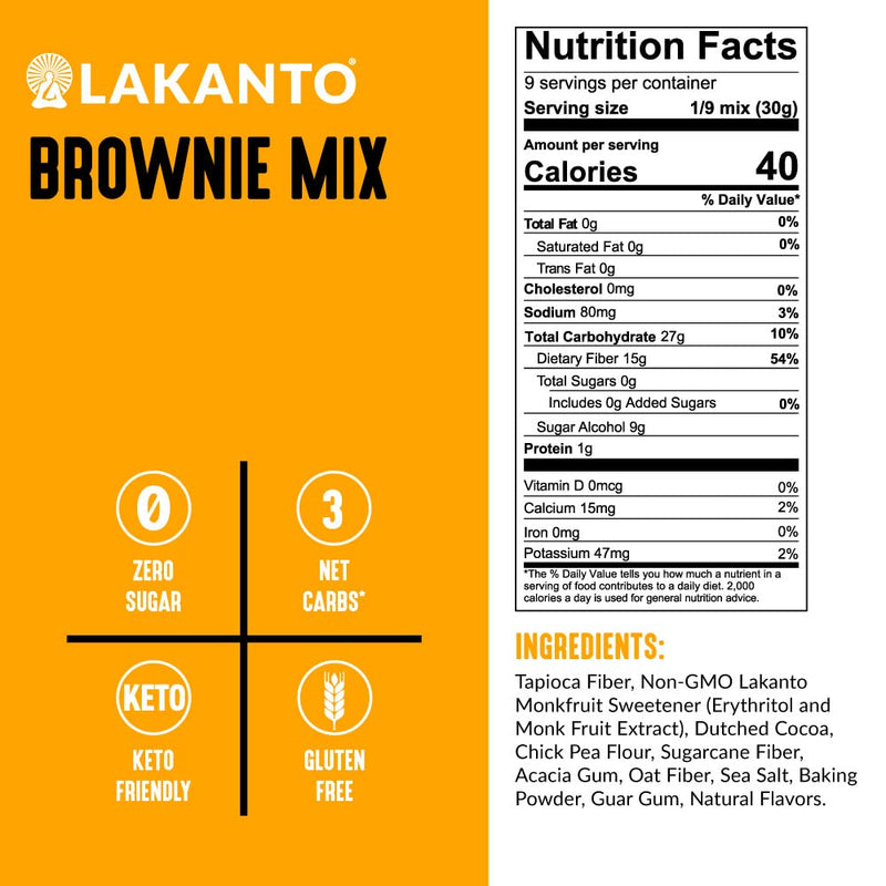 Lakanto Sugar-Free Brownie Mix - High-quality Baking Mix by Lakanto at 